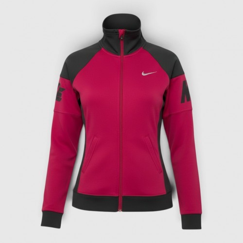 Nike Dri-FIT Graphic Arm Full-Zip Track Jacket Magenta & Black / Pre Owned